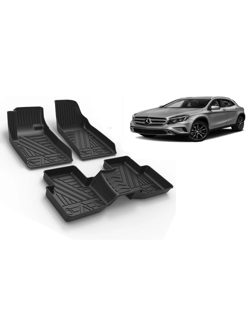 Premium TPE Car Floor Mats - Laser-Measured Custom Fit All-Weather Protection, Heavy Duty Odorless Interior Shield for Luxury Compact SUVs - Image 1